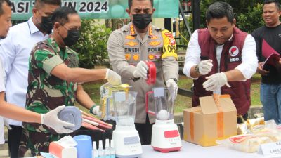 Polrestro Bekasi Musnahkan 10 Kilogram Lebih Narkotika Sabu-Ganja