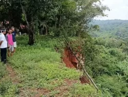 Tebing Setinggi 50 Meter di Greged Cirebon Ancam Keselamatan Warga