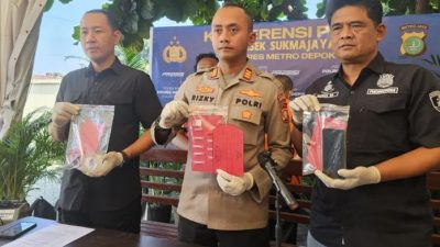 Kurir Sabu Modus Tempel Tembok Dibekuk Polisi di Depok