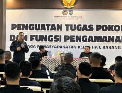 Kalapas Cikarang Siapkan Petugas Perkuat Tugas Pokok Pengamanan