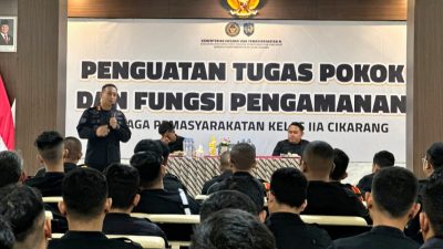 Kalapas Cikarang Siapkan Petugas Perkuat Tugas Pokok Pengamanan